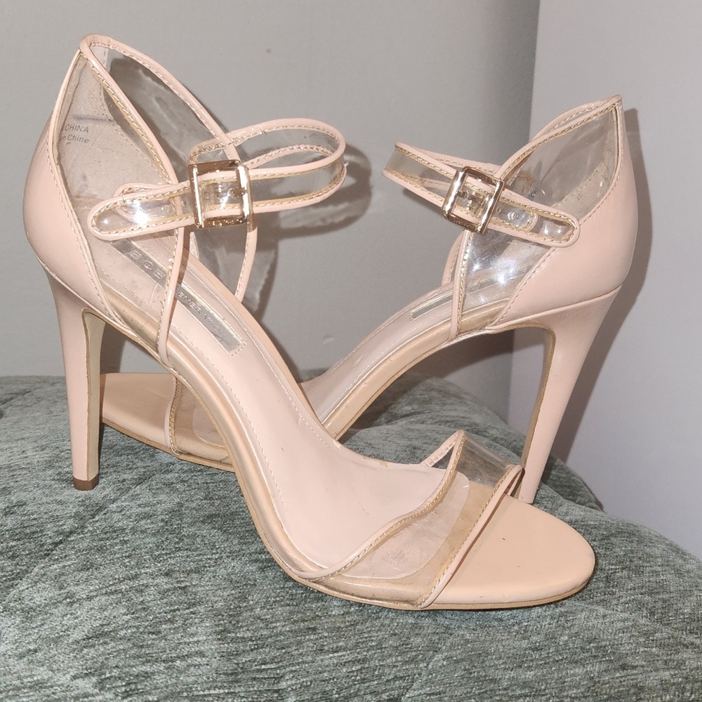 BCBGeneration Clear Nude Heels